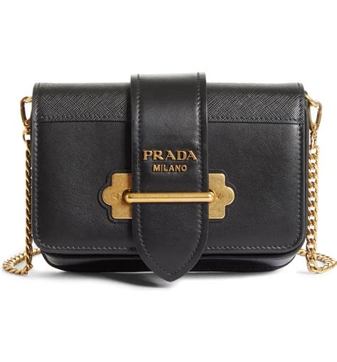 prada cahier textured-leather belt bag